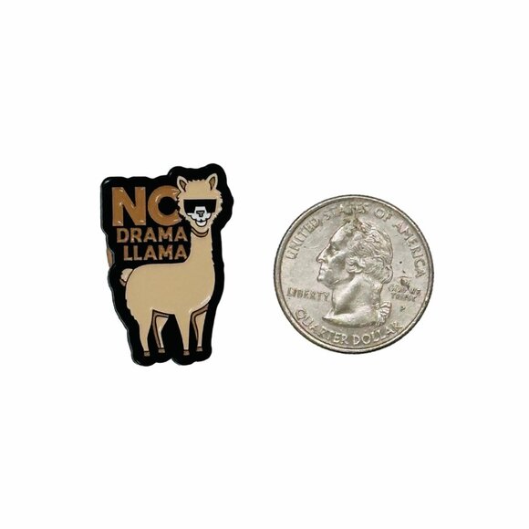 🤩Funny Llama Enamel Pin Cartoon No Drama Animal Brooch Alpaca Badge Jewerly New - Picture 4 of 5